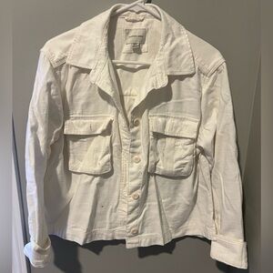White Jean Jacket American Eagle Small Women’s